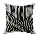 Axyaa Striped Daisy Abstract Art Pillowcase - Home Decor Square Cushion Cover