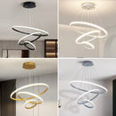Axyaa Circles Chandelier 3 Rings Pendant Lamp