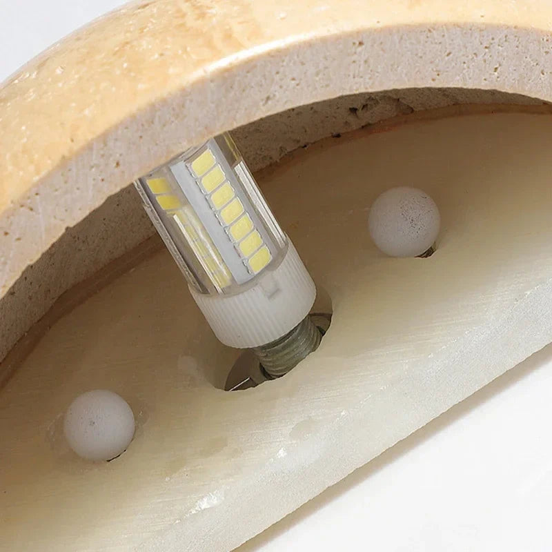 Axyaa Nordic Semi Circular Wall Sconce Lamp for Living Room & Bedside