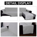 Axyaa Waterproof L Shape Sofa Cover: Non-Slip Couch Slipcover for Pets & Kids