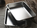 Axya Stainless Steel Rectangular Baking Tray Japanese BBQ Storage Dish