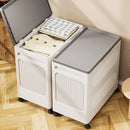 Axyaa 60cm Foldable Toy Chest & Rolling Storage Box with Wheels