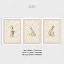 Axyaa Beige Bohemian Rabbit & Duck Wall Art Print Set - Forest Animal Room Decor