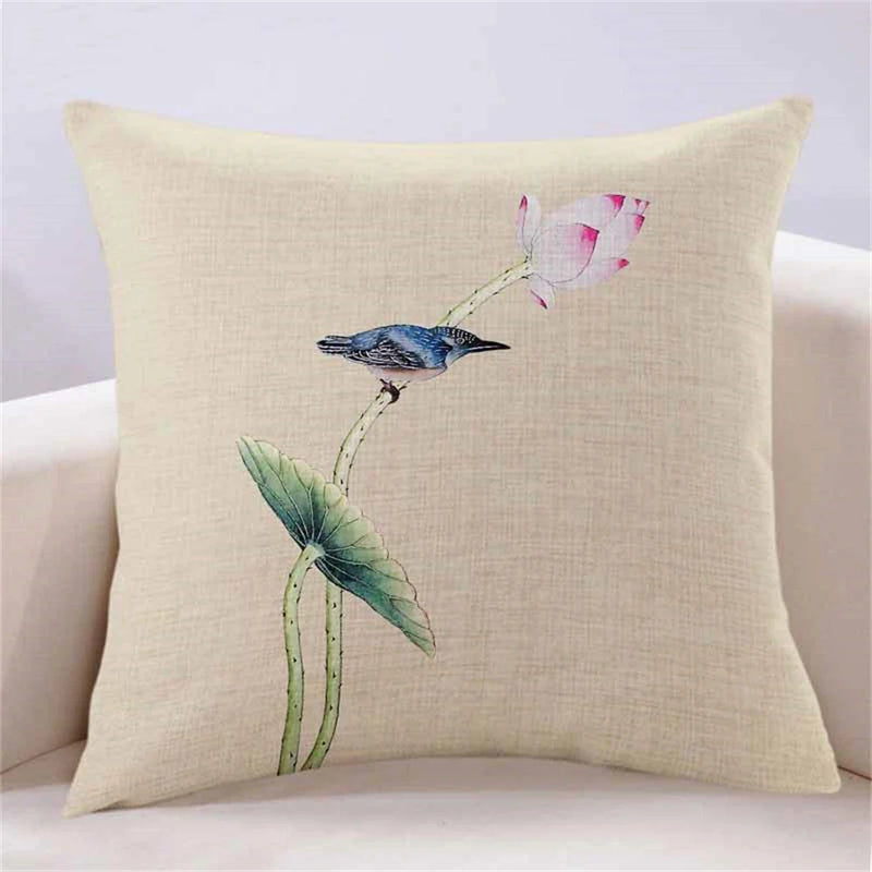 Lotus Cushion Cover by Axyaa: Stylish Home Decor Pillowcase for Living Room, Car, and More