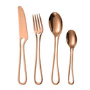 Axyaa 4-Piece Stainless Steel Hollow Handle Western Dinnerware Set