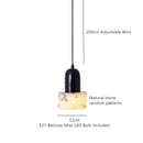 Axyaa 12cm Stone LED Pendant Lamp for Home Decor Living Dining Room