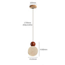 Axyaa Stone Ceiling Pendant Light: Modern Minimalist Bedroom Chandelier