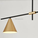 Axyaa Nordic Black Gold LED Chandelier for Home and Hospitality Lighting
