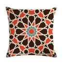 Axyaa Geometric Printed Linen Cushion Cover for Home Decoration 45x45cm