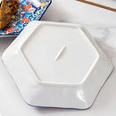 Axyaa Bohemian Hexagonal Ceramic Plate Set - Creative Under-glaze High-end Fish Platter