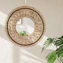 Axyaa Boho Wall Hanging Mirror for Aesthetic Home Decor