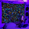 Axyaa Psychedelic Space Tapestry Wall Hanging for Bedroom and Dorm Decor