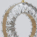Axyaa Crystal Stair Chandelier: Modern LED Ceiling Light for Living Room