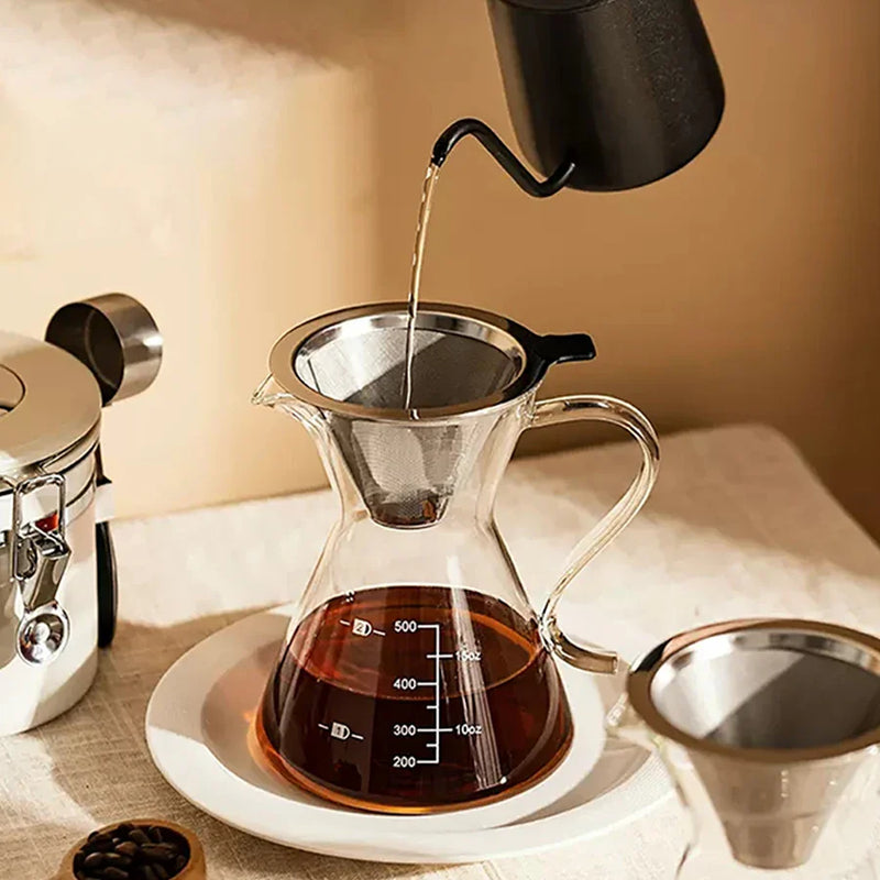 Axya Drip Coffee Pot Set with Filters - Home Brewing Coffeeware