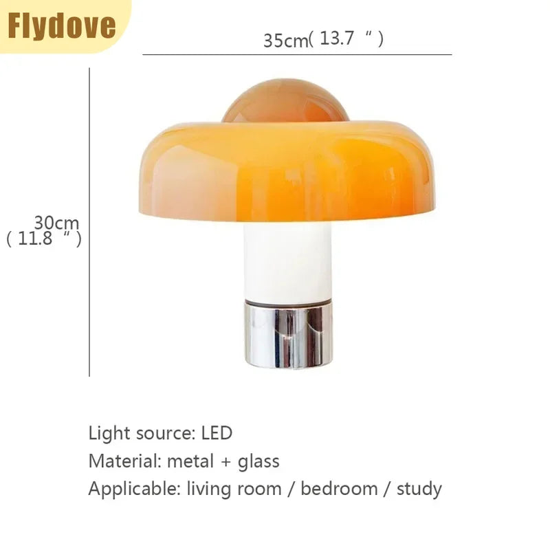 Axyaa Nordic LED Mushroom Table Lamp for Home and Hospitality Decor
