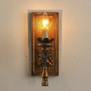 Axyaa French Retro Gold Carved Wall Lamp for Elegant Home Lighting