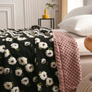 Axyaa Retro Jacquard Cashmere Blended Sofa Nap Blanket, Multifunctional & Thick Lambskin Blanket