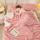 Axyaa Lamb Wool Throw Blanket Double Sided Queen Duvet Cover Bedspread