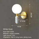 Axyaa Marble Round Ball Wall Light LED G9 5W Nordic Minimalist Restaurant Bar Counter Lamp