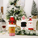 Axyaa Christmas Wine Bottle Cover Set for Festive Table Decor & Gifts