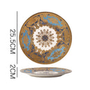 Axyaa Nordic Luxe Court Style Western Food Steak Plate with Dried Fruit