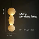 Axyaa Noguchi Pendant Light Vintage Wabi-sabi Chandelier for Living Room Bedroom