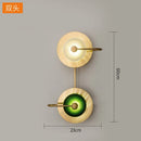 Axyaa Minimalist Glass Wall Lamp LED Sconces for Bedroom and Living Room