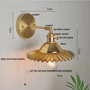 Axyaa Nordic LED Wall Sconce Pull Chain Switch Stair Light Fixture