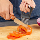 Axyaa Stainless Steel Onion Slicer Tomato Shredder Fruit Cutter Kitchen Gadget