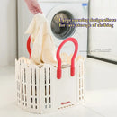 Axyaa Modern Foldable Laundry Basket with Handles and Large Capacity