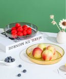 Axyaa Round Fruit Tray Tea Table Cake Tray for High Grade Dried Fruits