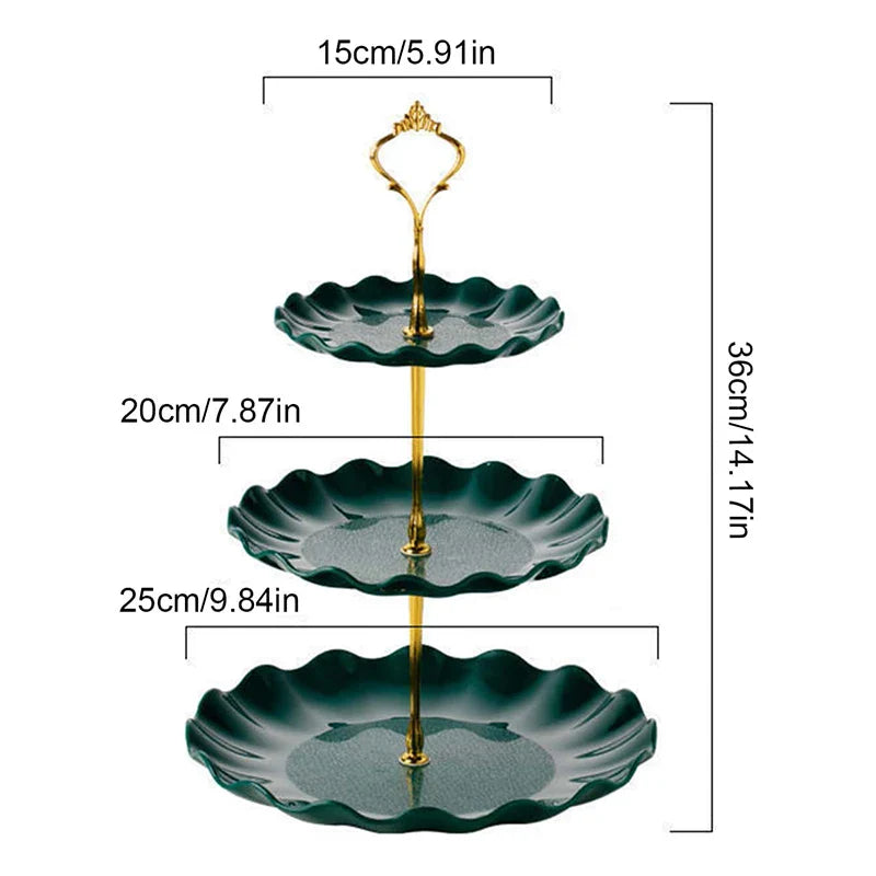 Axyaa Cake Candy Stand Round Wedding Party Display Tray