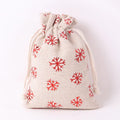 Axyaa Christmas Drawstring Pouches for Gifts & Snacks