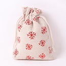 Axyaa Christmas Drawstring Pouches for Gifts & Snacks