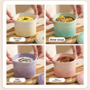 Axyaa Ceramic Soup Cup with Lid, Steaming Egg Bowl, Roasted Pear Stew Pot