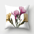 Axyaa Watercolor Flower Pattern Decorative Cushion Cover Sofa Pillowcase