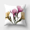 Axyaa Watercolor Flower Pattern Decorative Cushion Cover Sofa Pillowcase
