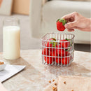 Axyaa Stainless Steel Kitchen Organizer Drain Basket Fruit Vegetable Drainer