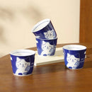 Axyaa Cartoon Cat Ceramic Tea Cup | 180ml Cute Healthy Drinkware Mug
