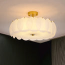 Axyaa Modern Light Luxury Glass Ceiling Chandelier for Home Décor