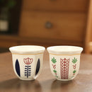 Axyaa Vintage Middle Eastern Ceramic Espresso Cup - Handheld 180ml/250ml Tea Cup