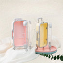 Axyaa Mini Clear Suitcase Storage Box for Candy, Jewelry & False Eyelashes
