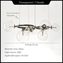 Axyaa Glass Chandelier: Postmodern Nordic Designer Pendant Lights for Home and Restaurant