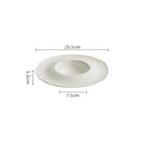 Axyaa Ceramic Dinner Plate Set Solid Color Tableware
