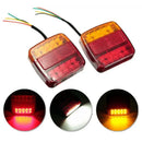 Axyaa LED Tail Lights: Waterproof, High Brightness, Durable Rear Lamps for Trucks, Trailers & Caravans - 2PCS