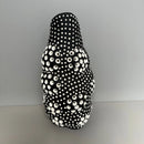 Axyaa Polka-dot Ceramic Vase with Irregular Hollow Pattern - Home Decor Handicraft