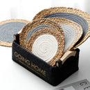 Axya Hand-Woven Table Mat Set - Heat Insulation, Western & Hot Pot Mats