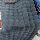 Axyaa Tie-Dye Faux Fur Weighted Blanket: High-End Warmth for Winter Beds & Sofas