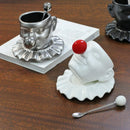 Axyaa Ceramic Camellia Flower Tea Cup Saucer Set