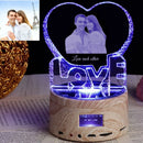 Axyaa Love Crystal Photo NightLight with Bluetooth Music Player